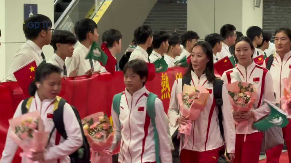 刚刚，内地奥运健儿代表团抵达澳门