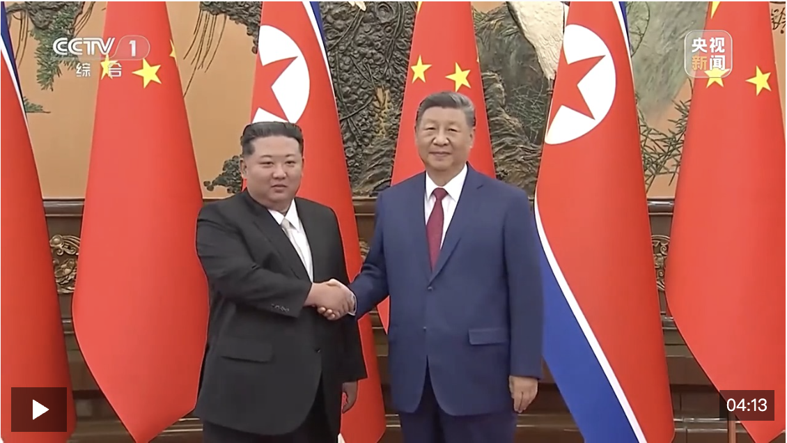 习近平同朝鲜劳动党总书记、国务委员长金正恩举行会谈