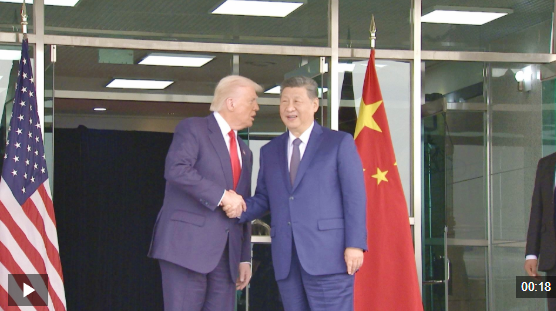 独家视频丨中美元首会晤结束后 特朗普总统送习近平主席上车