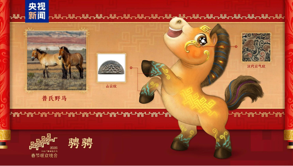 骐骥驰骋！2026年总台马年春晚吉祥物发布